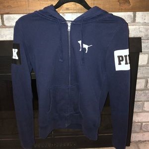 PINK VICTORIAS SECRET ZIP UP